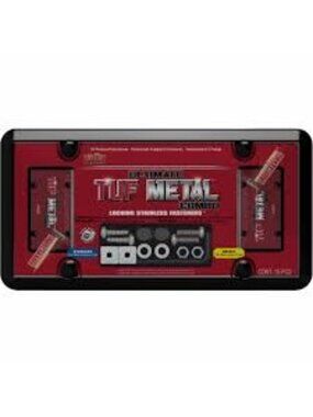 Cruiser Accessories Ultimate Tuf Metal Combo License Plate and Shield Kit (Smoke